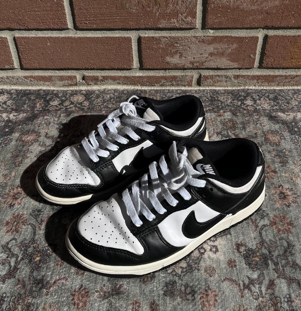 Nike Dunk Low Panda Black White / Women's 6.5 / DD1503-101 Leather Sneaker